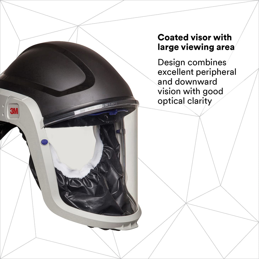 Helmet M-405, For Powered Air Purifying Respirators, Standard Polycarbonate Visor and General Purpose Shroud, 1/Case