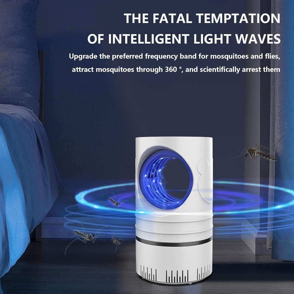 𝖬𝗈𝗌𝗊𝗎𝗂𝗍𝗈 𝖹𝖺𝗉𝗉𝖾𝗋 - Purple Light Catalytic 𝖬𝗈𝗌𝗊𝗎𝗂𝗍𝗈 Lamp for Indoor Outdoor, USB Power Silent Household 𝖬𝗈𝗌𝗊𝗎𝗂𝗍𝗈 Lamp Inhalation Electronic Four Dimensional Trap (wh1te)