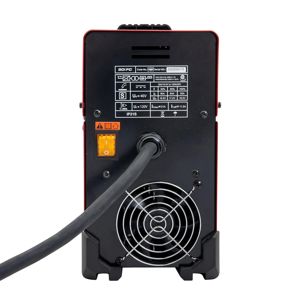 90i FC Flux Core Wire Feed Weld-PAK Welder, 120V Welding Machine, Portable w/Shoulder Strap, Protective Metal Case, Best for Small Jobs, K5255-1