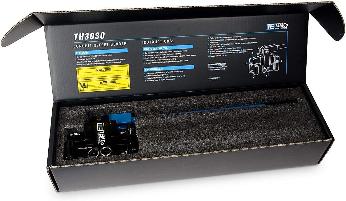 Dual Size Conduit Offset Bender 2 in 1 - both ½“& ¾” EMT