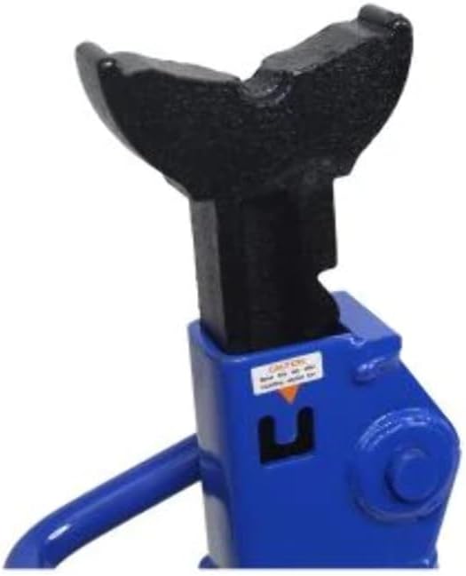 HD61222 22 Ton Automotive Jack Stands for Garages, Repair Shops, and DIY, Pin Style, V Shaped Saddle, Heavy Duty Steel Frame, Adjustable Height 11.825"- 19.725", Black/Blue, Pair