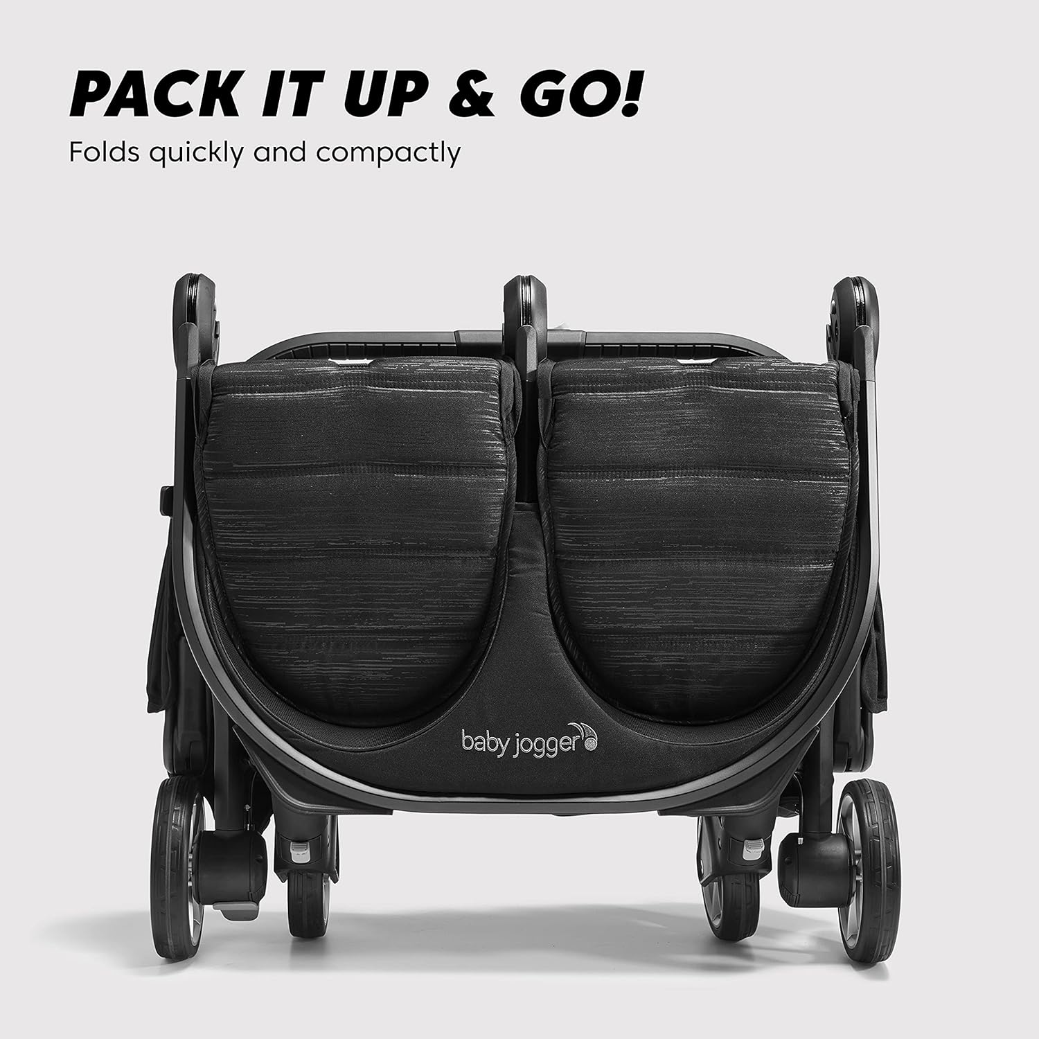 City Tour 2 Ultra-Compact Travel Stroller, Jet, Lightweight, Foldable, Ideal for Traveling
