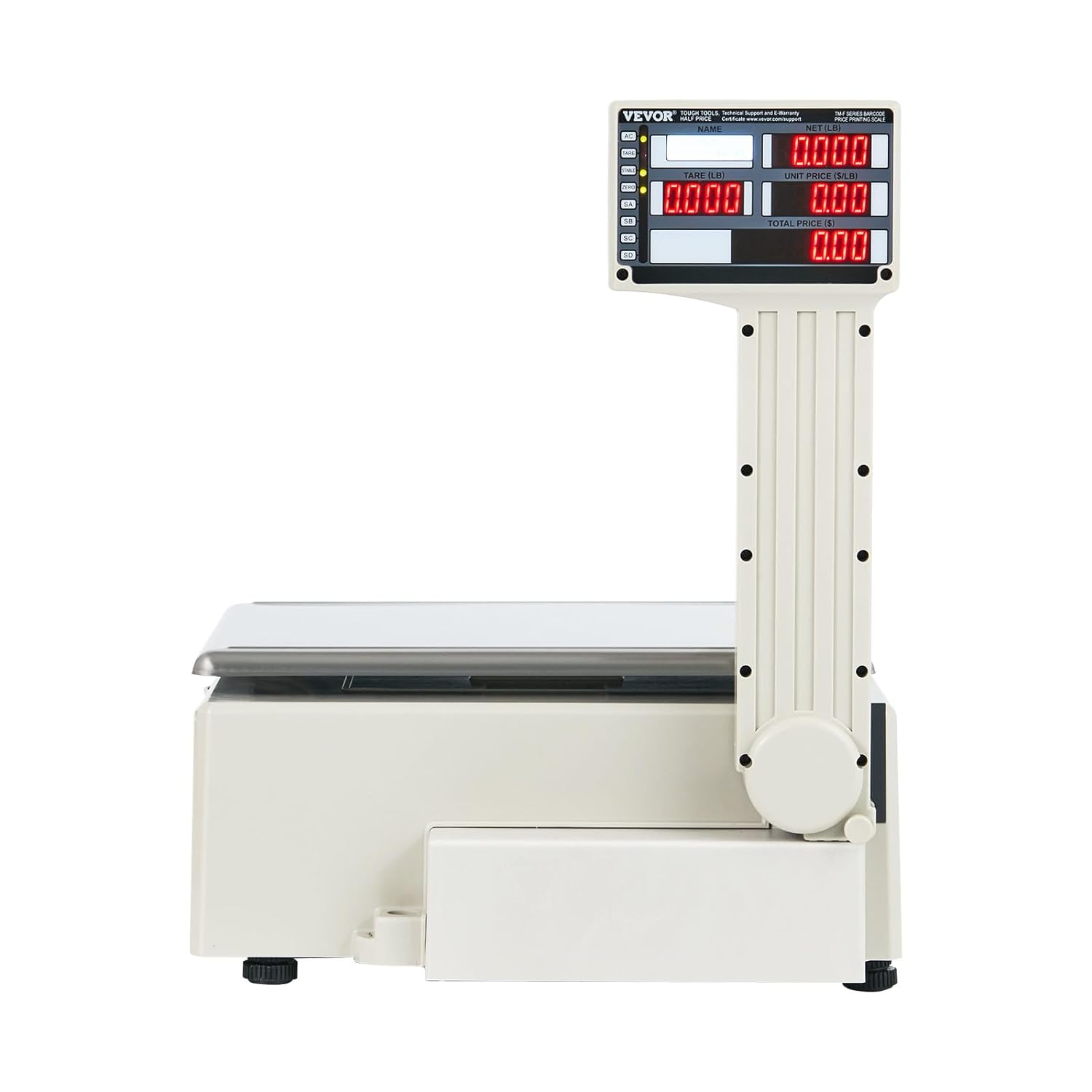 Electronic Price Computing Scale, 66 LB Digital Deli Weight Scales, LED Digital Commercial Food Fruit Meat Produce Counting Weight, for Retail Outlet Store, Kitchen, Restaurant Market, Farmer