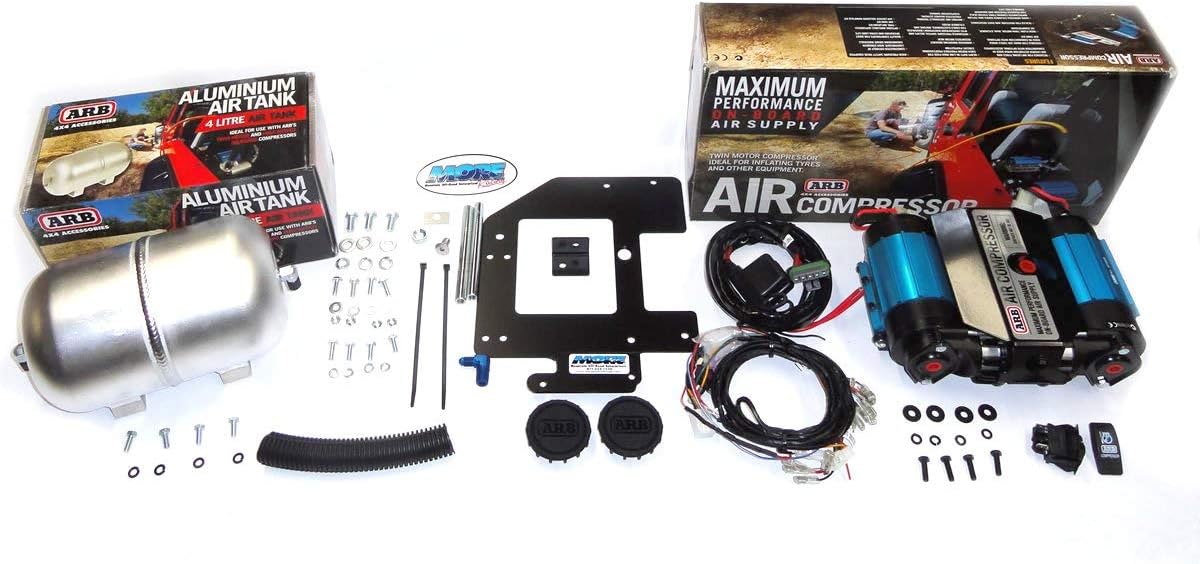 '12V' On-Board Twin High Performance Air Compressor, Ideal for Air Lockers Locking Differentials, Tire Inflator, Air Horn, Air Tools and Pneumatic Tools.