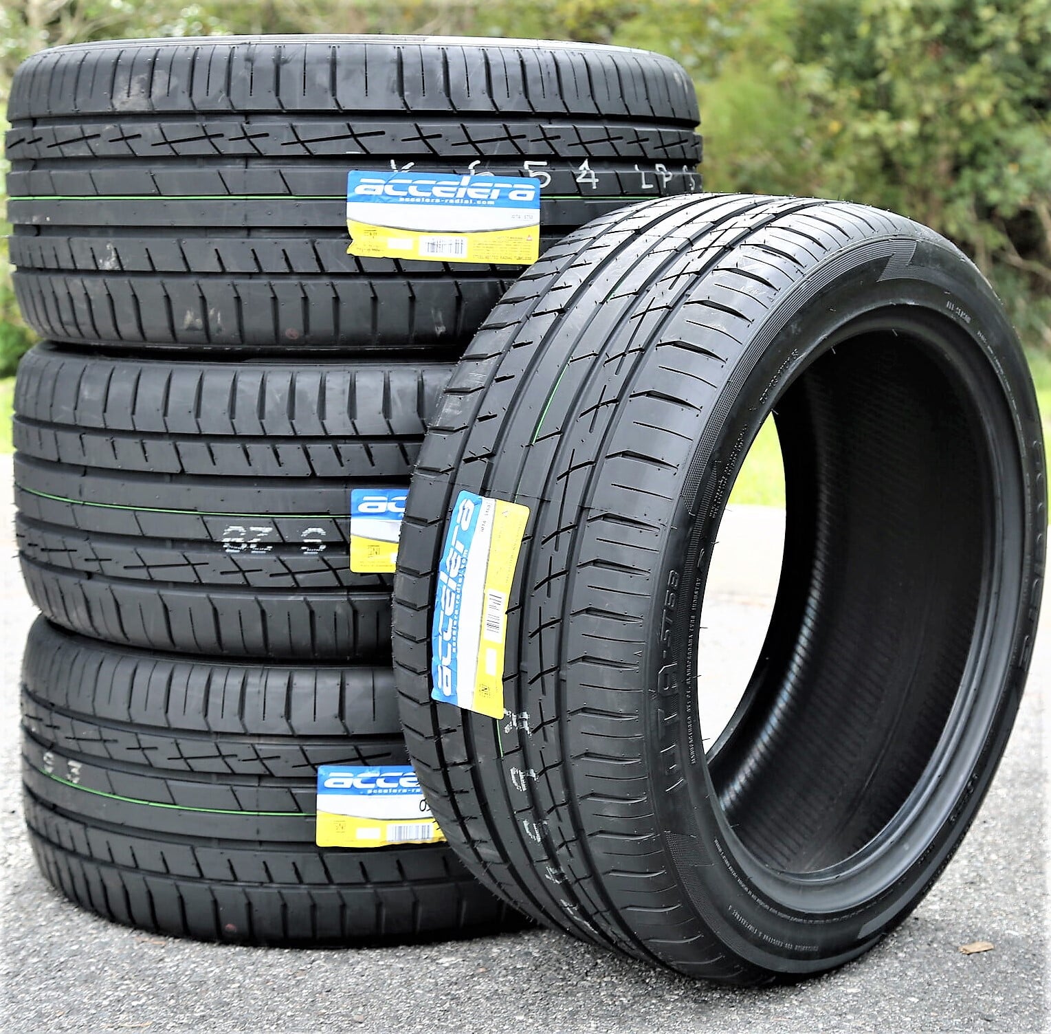 A set of four (four) 295/40R20 ZR 110Y XL A/S performance tires fit: 2013 Jeep Grand Cherokee SRT, 2007-10 Mercedes-Benz ML63 AMG base