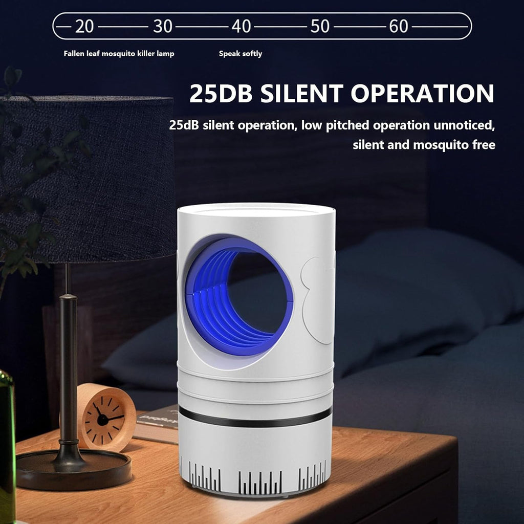 𝖬𝗈𝗌𝗊𝗎𝗂𝗍𝗈 𝖹𝖺𝗉𝗉𝖾𝗋 - Purple Light Catalytic 𝖬𝗈𝗌𝗊𝗎𝗂𝗍𝗈 Lamp for Indoor Outdoor, USB Power Silent Household 𝖬𝗈𝗌𝗊𝗎𝗂𝗍𝗈 Lamp Inhalation Electronic Four Dimensional Trap (wh1te)