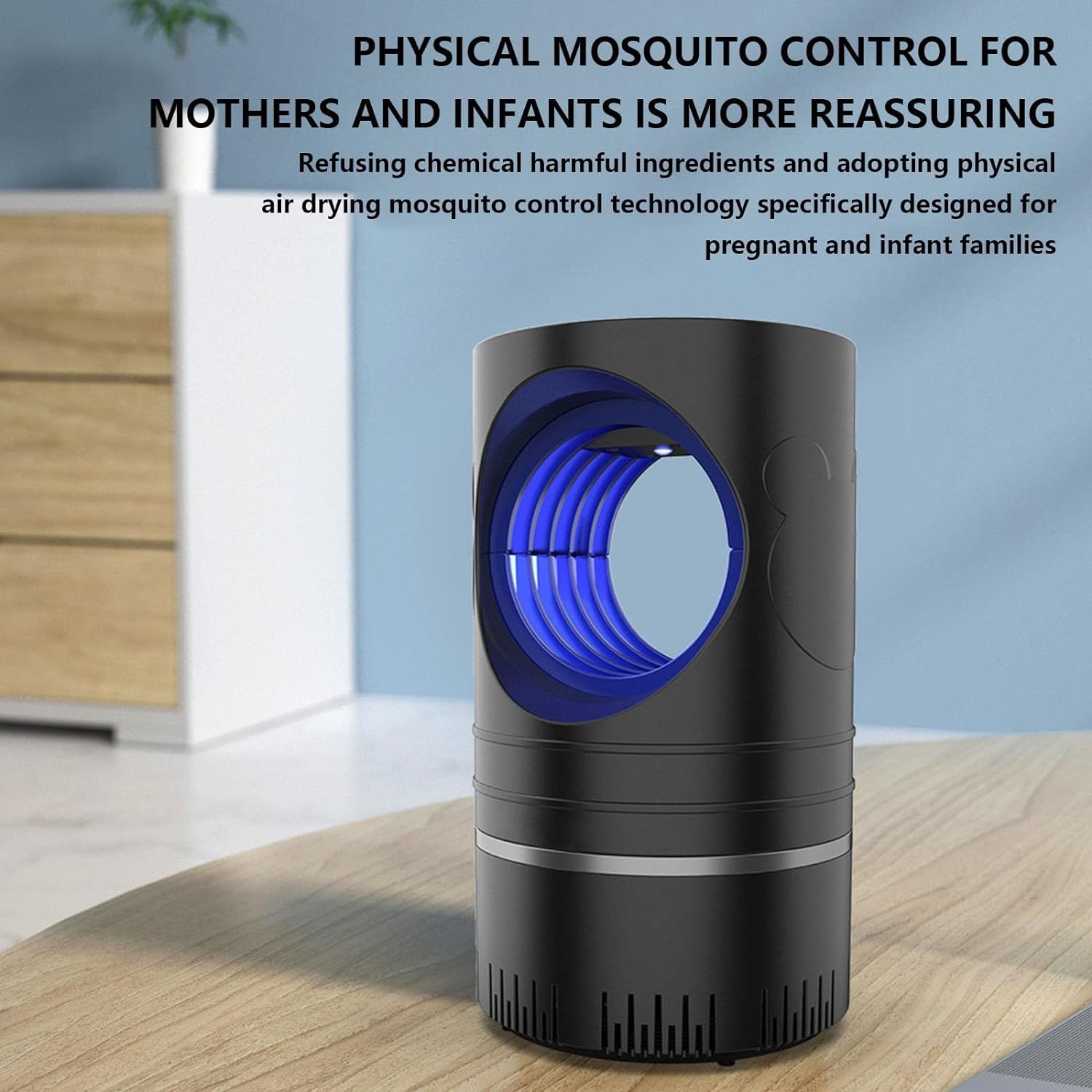 𝖬𝗈𝗌𝗊𝗎𝗂𝗍𝗈 𝖹𝖺𝗉𝗉𝖾𝗋 - Purple Light Catalytic 𝖬𝗈𝗌𝗊𝗎𝗂𝗍𝗈 Lamp for Indoor Outdoor, USB Power Silent Household 𝖬𝗈𝗌𝗊𝗎𝗂𝗍𝗈 Lamp Inhalation Electronic Four Dimensional Trap (wh1te)
