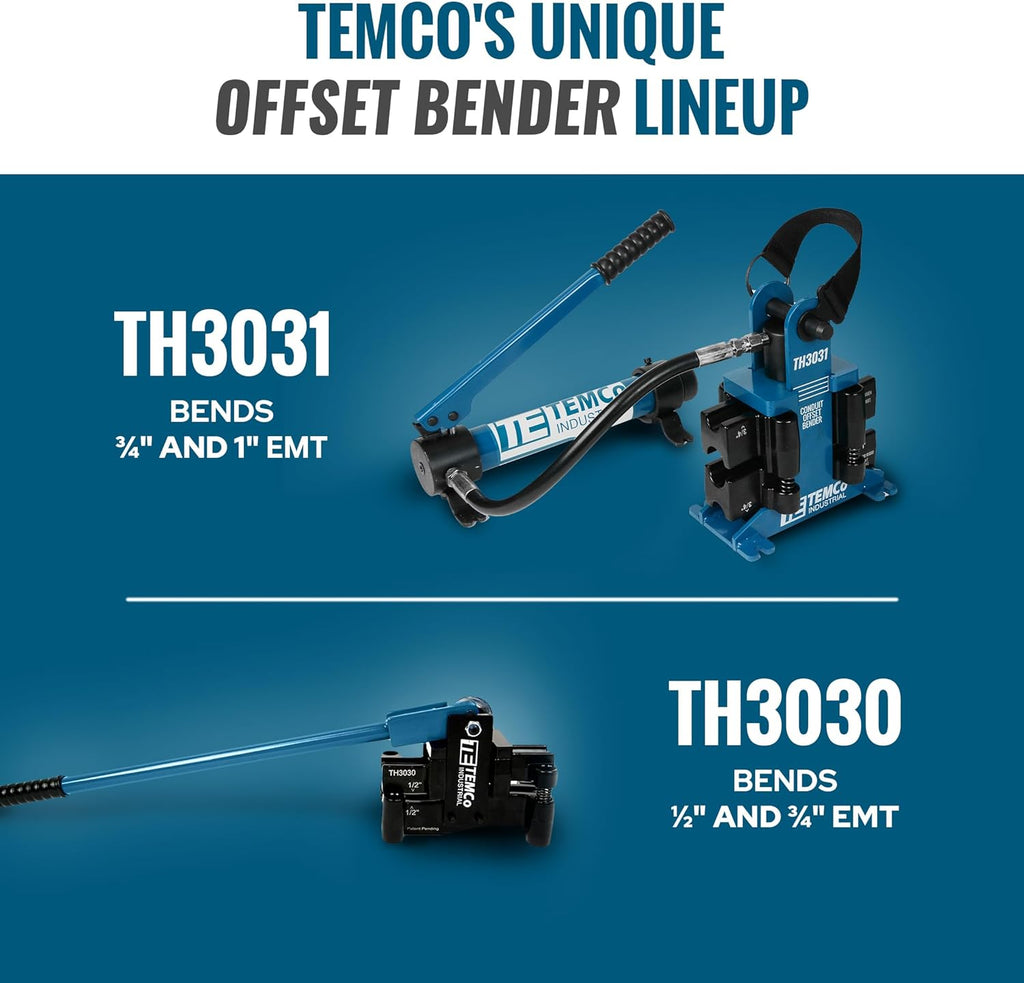 Dual Size Conduit Offset Bender 2 in 1 - both ½“& ¾” EMT