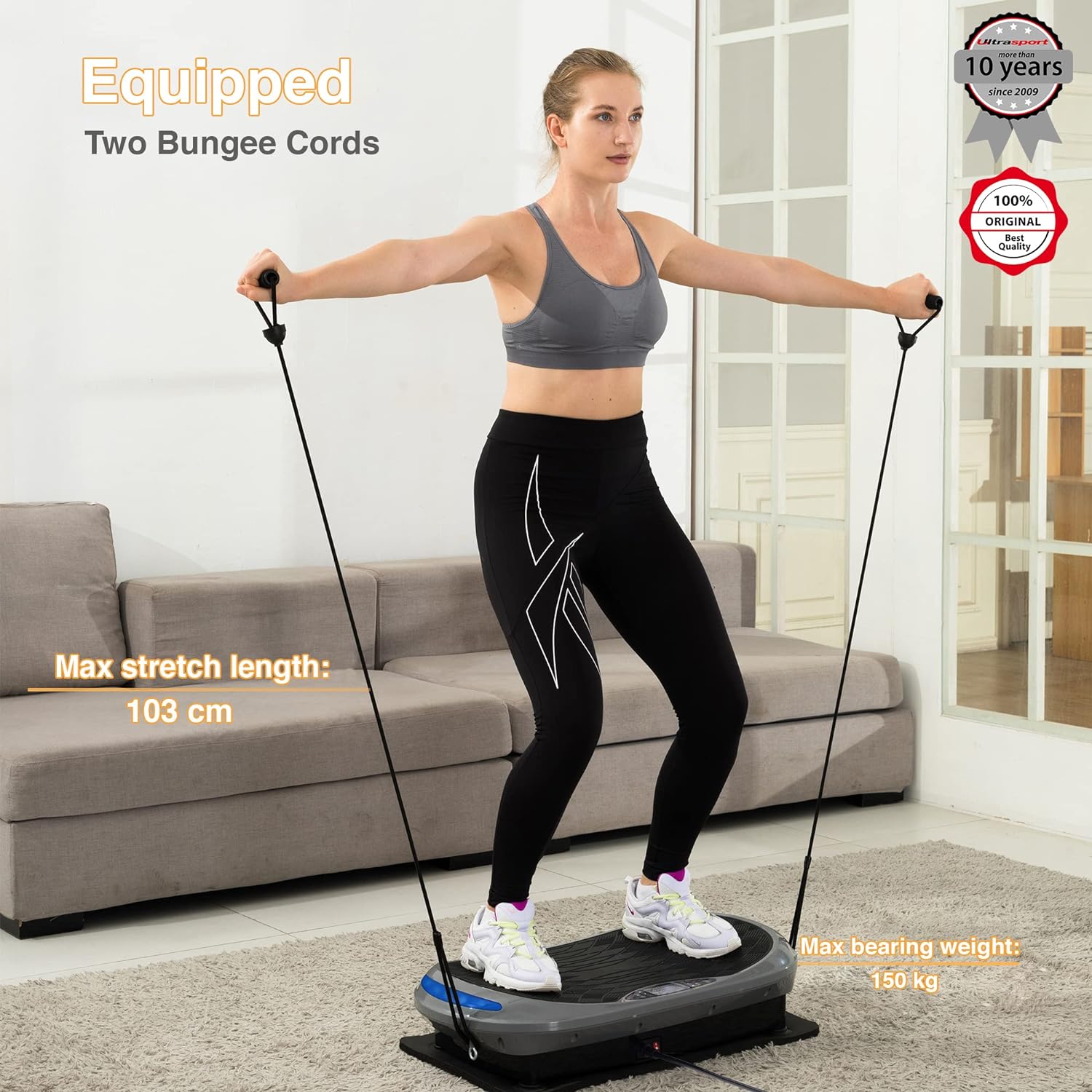 Vibration Plaque 4D, Combustion des Graisses, Perte de Poids, Moteurs Puissants, LED Colorées, Vibration Oscillation
