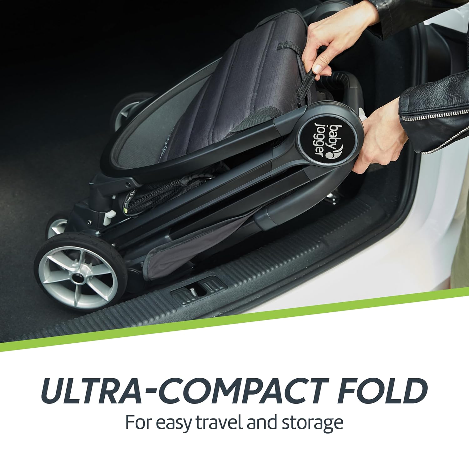 City Tour 2 Ultra-Compact Travel Stroller, Jet, Lightweight, Foldable, Ideal for Traveling