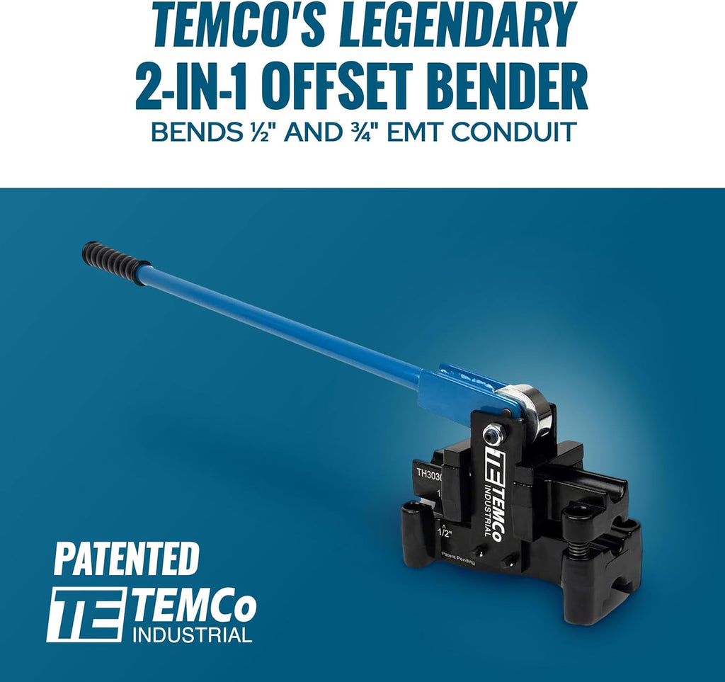 Dual Size Conduit Offset Bender 2 in 1 - both ½“& ¾” EMT