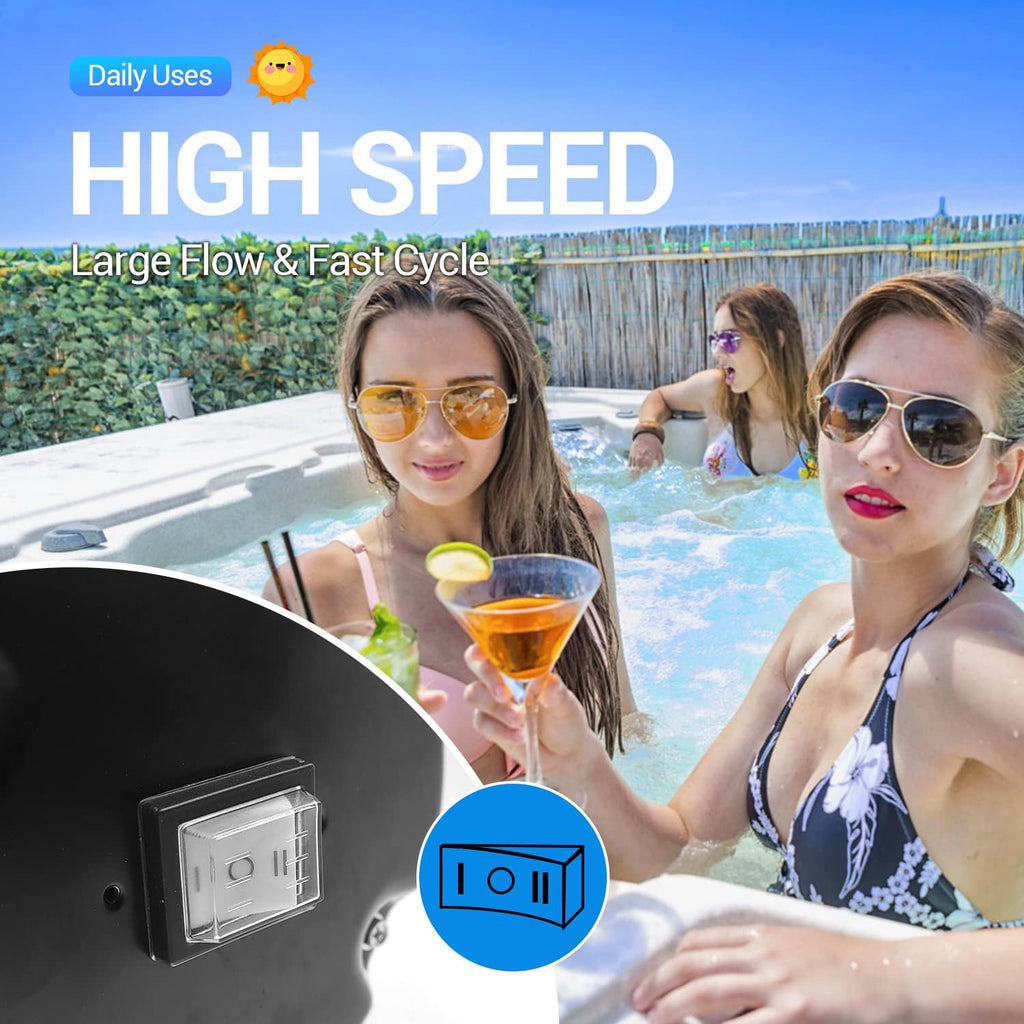 1.5 HP Pool Pump, 7500 GPH Swimming Pool Pump, 115V/230V Dual Voltage Pool Pump,1100 W Above Ground Pool Pump with Strainer Basket and Drain Plug