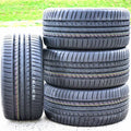 A set of four (four) 255/35R19 ZR 96Y XL full season performance tires fit: 2013 Audi A4 Quattro Premium Plus, 2009-14 Audi A4 base