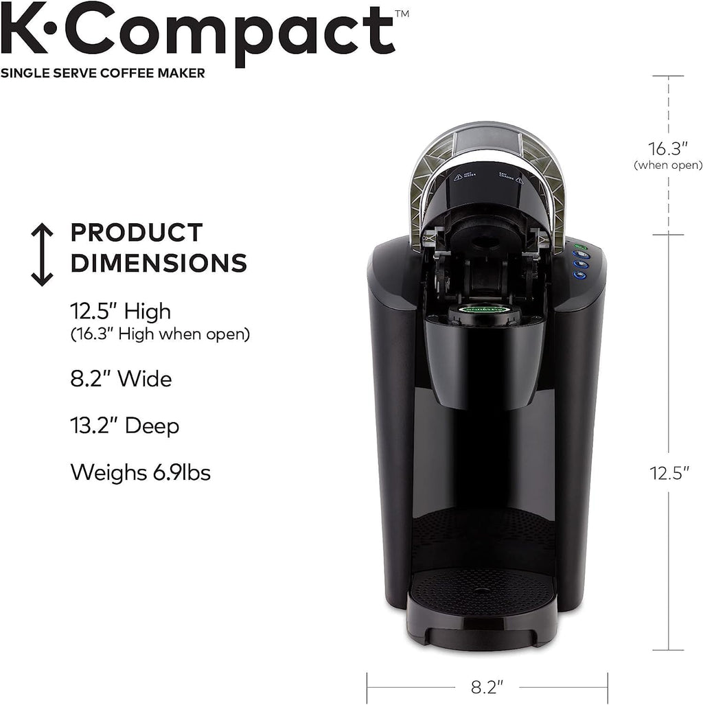Single-Serve K-Cup Pod Coffee Maker, Black, 2.3
