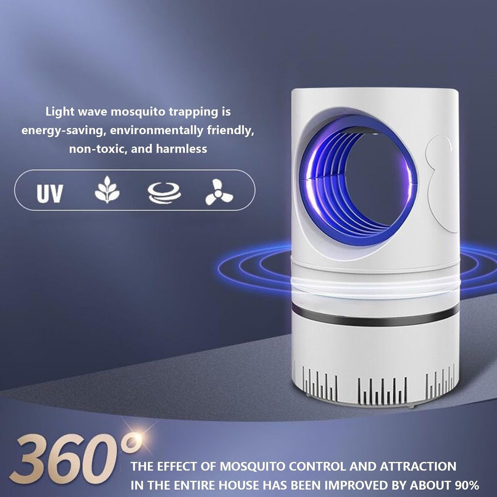 𝖬𝗈𝗌𝗊𝗎𝗂𝗍𝗈 𝖹𝖺𝗉𝗉𝖾𝗋 - Purple Light Catalytic 𝖬𝗈𝗌𝗊𝗎𝗂𝗍𝗈 Lamp for Indoor Outdoor, USB Power Silent Household 𝖬𝗈𝗌𝗊𝗎𝗂𝗍𝗈 Lamp Inhalation Electronic Four Dimensional Trap (wh1te)
