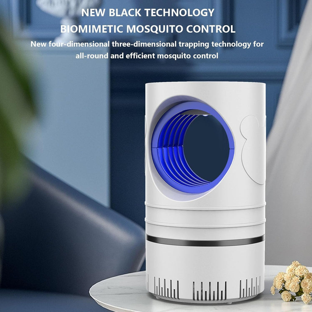 𝖬𝗈𝗌𝗊𝗎𝗂𝗍𝗈 𝖹𝖺𝗉𝗉𝖾𝗋 - Purple Light Catalytic 𝖬𝗈𝗌𝗊𝗎𝗂𝗍𝗈 Lamp for Indoor Outdoor, USB Power Silent Household 𝖬𝗈𝗌𝗊𝗎𝗂𝗍𝗈 Lamp Inhalation Electronic Four Dimensional Trap (wh1te)