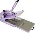 Heat Press 15x15 inch Industrial Quality Sublimation Heat Press, Slide Out Heat Transfer Machine for T-Shirt, Purple