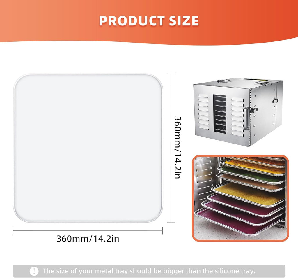 Commercial Large 10 Trays Food Dehydrator, Usable Area up to 17ft², 1000W Detachable Full Stainless Steel Dryer Machine, up to 190℉ Temperature, for Meat, Fruit, Beef, Herbs, and Pet Food