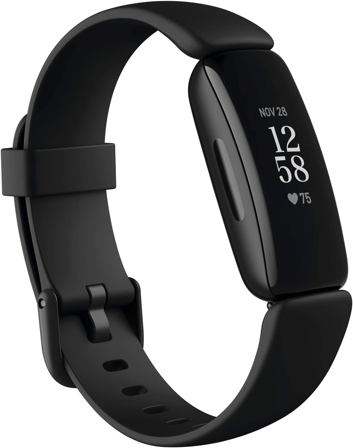 Fitness and Wellness-Tracker with Stress Management, Sleep-Tracking and 24/7 Heart Rate, One Size S L Bands Included, Lunar White/Soft Gold Stainless Steel, 1 Count