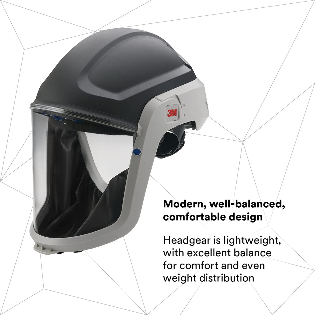 Helmet M-405, For Powered Air Purifying Respirators, Standard Polycarbonate Visor and General Purpose Shroud, 1/Case
