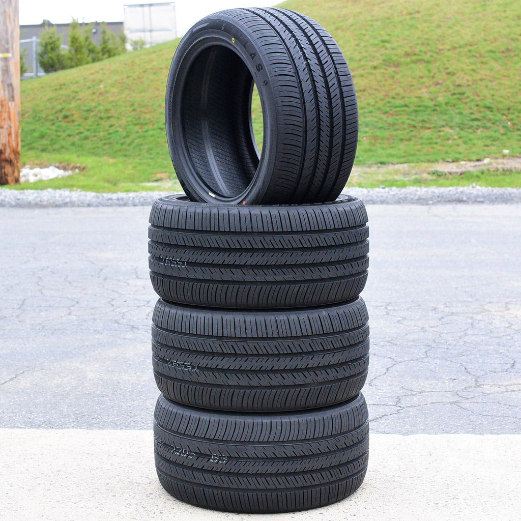 A set of 4 (4)265/35R20 99Y XL high-performance full-season tires for: 2015-23 Ford Mustang EcoBoost Premium, 2012-13 Audi A7 Quattro Base