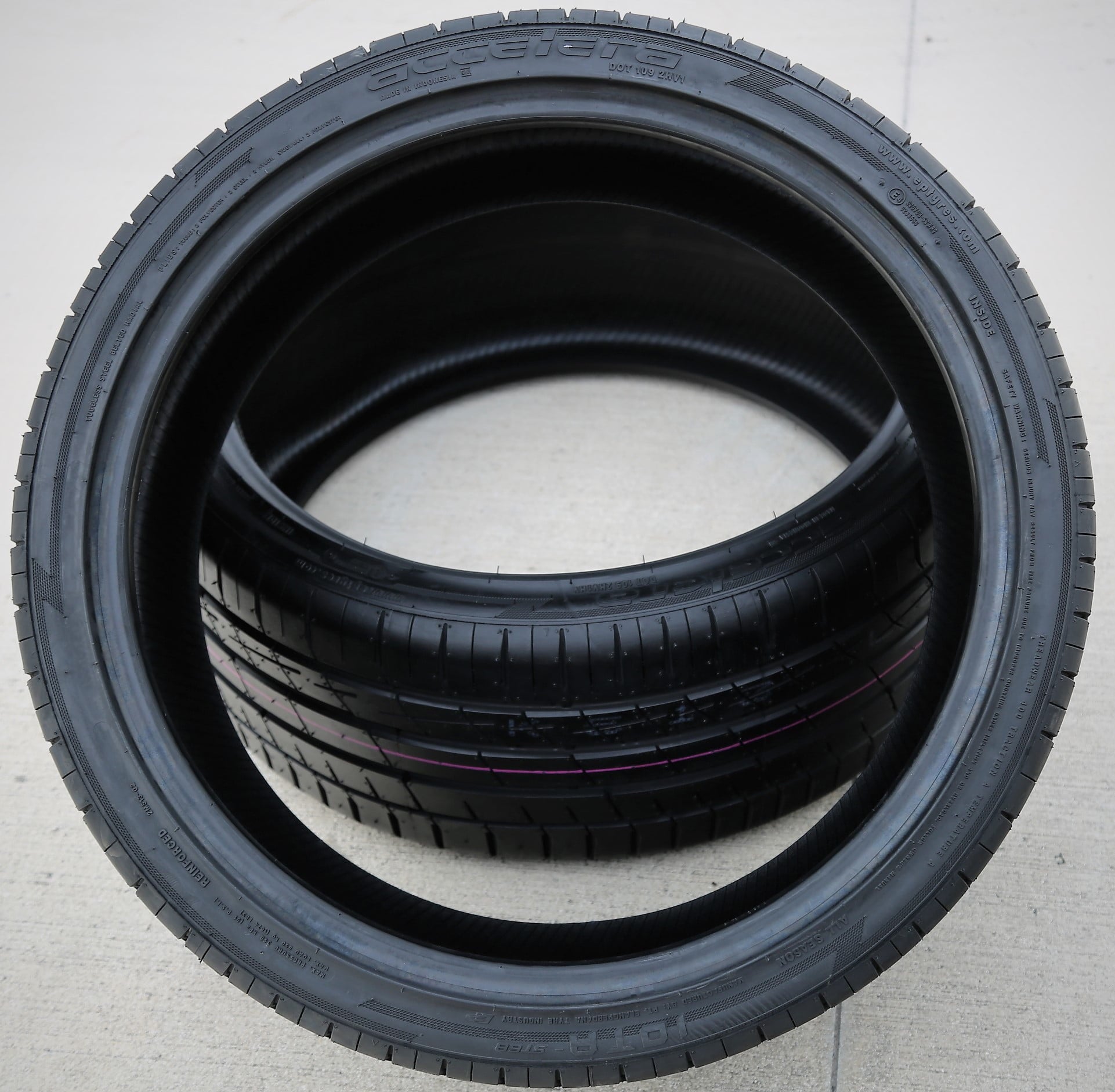 Set of 4 (4) 265/40ZR20 265/40R20 104Y XL AS A/S performance tires: 2019 Audi A8 Quattro L, 2012-13 Audi A8 Quattro L W12